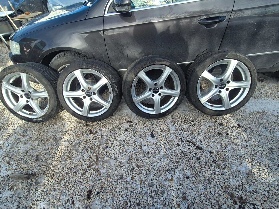 4 алумивиеви джанти RONAL 17", 5X112  с гуми 225/45R17