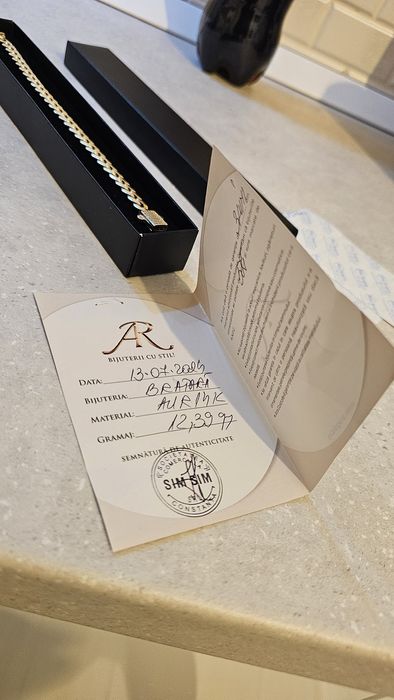 Brățară de aur 14k Cuban link