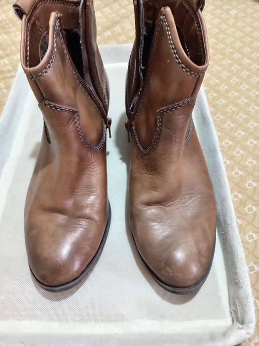 Ghete ciocate piele naturala