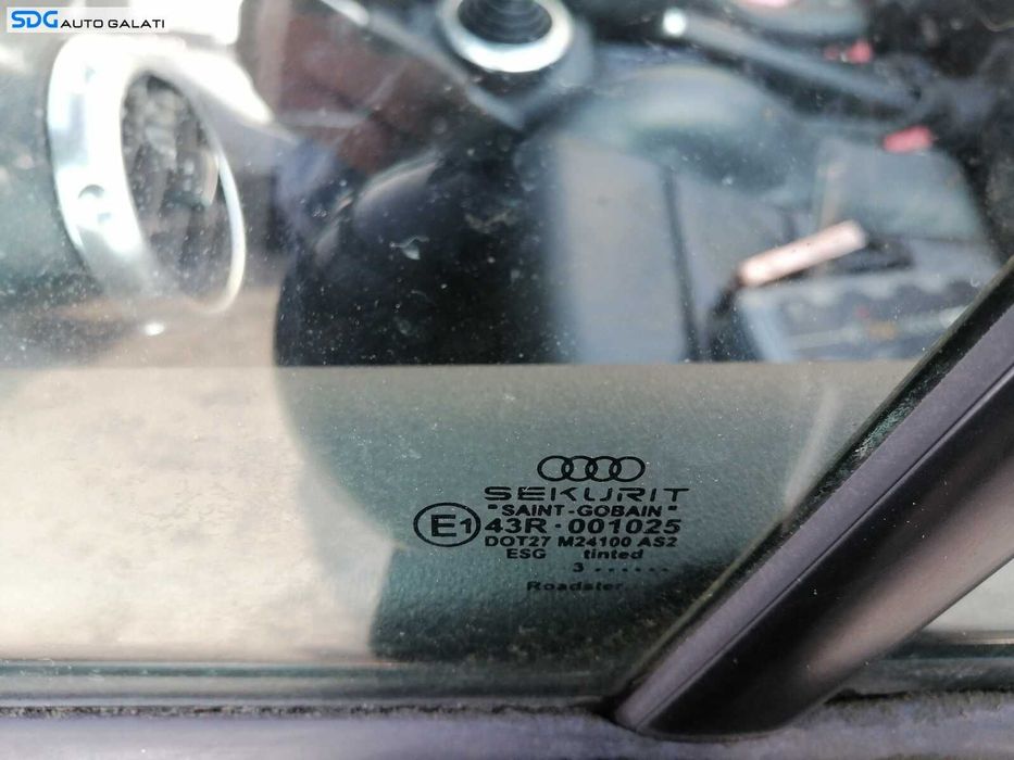 Geam Sticla Fix de pe Usa Portiera Stanga Audi TT 8N Roadster Cabrio Decapotabil 1998 - 2006