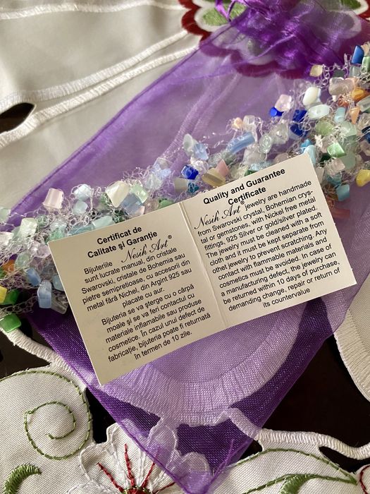 Colier nou, pietre semipretioase Nesih’ Art