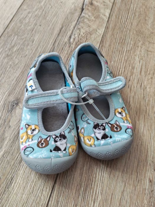 Детски дишащи пантофки със стелка от естествена кожа