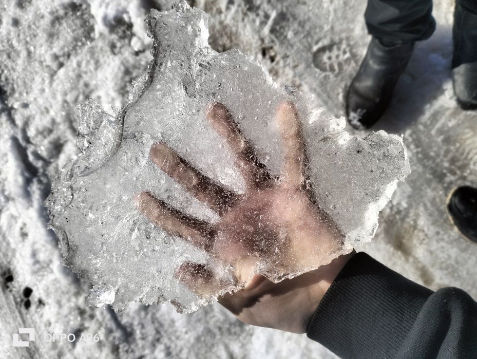 Лёд очень крутой