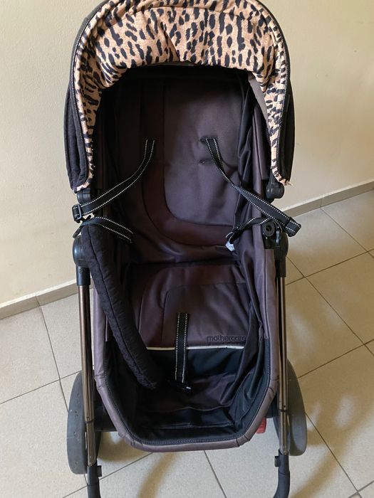 Бебешка количка Mothercare черно с леопардово