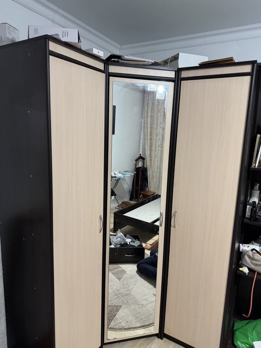 Продам кровать с шкафом