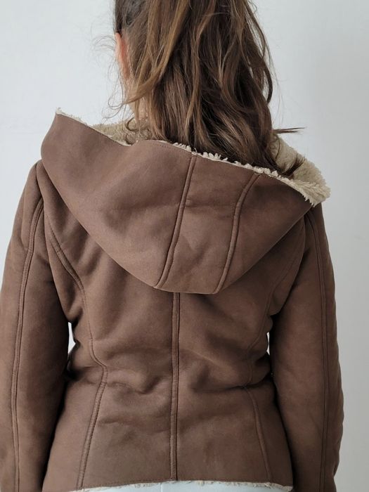 Дамско яке от изкуствен велур тип Biker