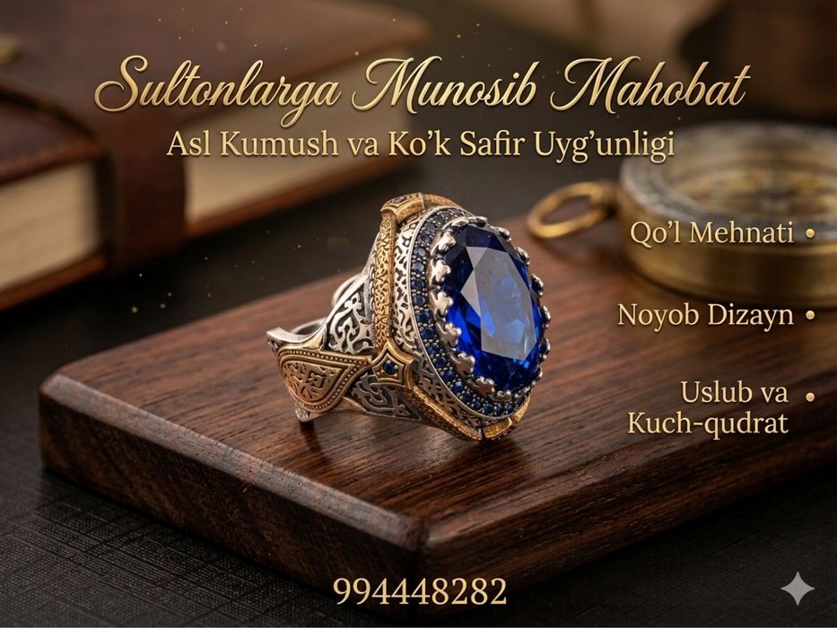 Kumush uzuk 925 proba Turkiya qol mexnati