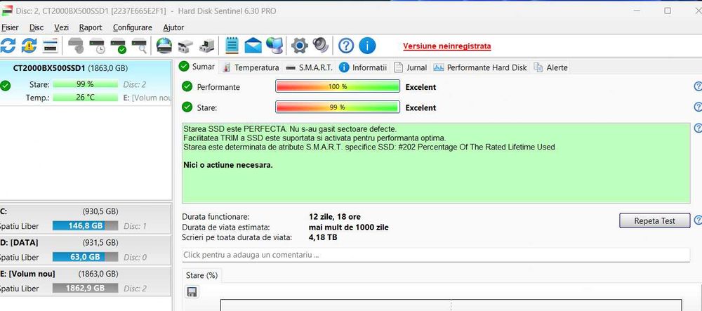Ssd Crucial BX500 2.5 2TB SATA3 (CT2000BX500SSD1)