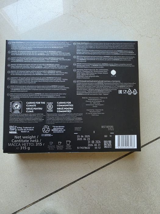 Pastile cafea Nespresso  Guatemala