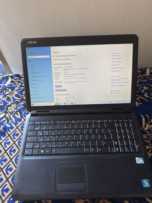Laptop ASUS P50IJ, curățat și întreținut, Windows 10 Home (ideal office/școală)