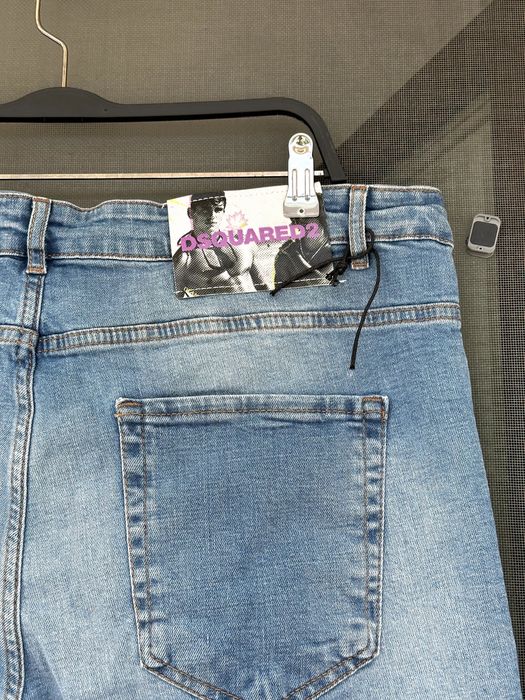 Мъжки дънки DSQUARED2 (Slim Fit / Made in Italy) - размер 56 (XL), Отлично състояние / ОРИГИНАЛ