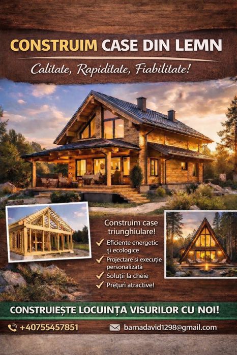 Construim case din lemn