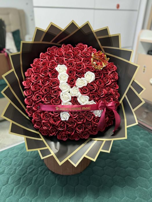 Buchet trandafiri din sapun