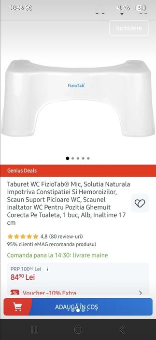 Taburet pt wc fiziotap