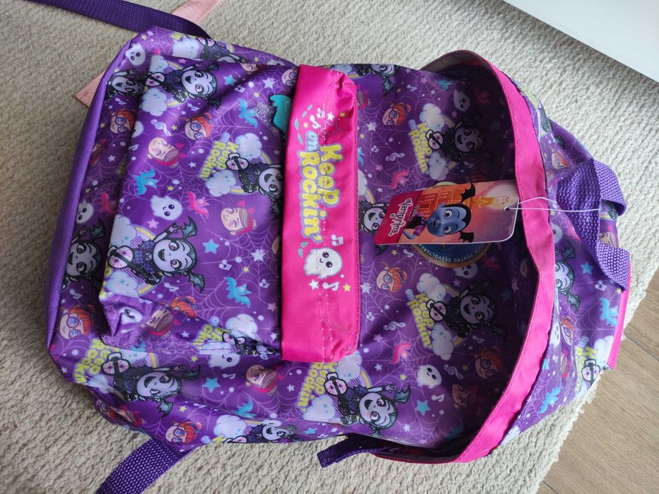 Ghiozdan Disney Vampirina roz mov de fetita fete fata copii scoala NOU