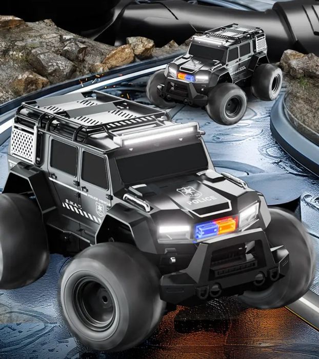 Полицейская машина на пульте управления, радиоуправляемая машина