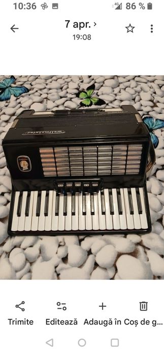 Vând acordeon Welmeister Stella