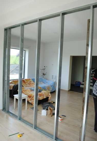 Montaj rigips pe structura metalica, tavane, pereti, scafe