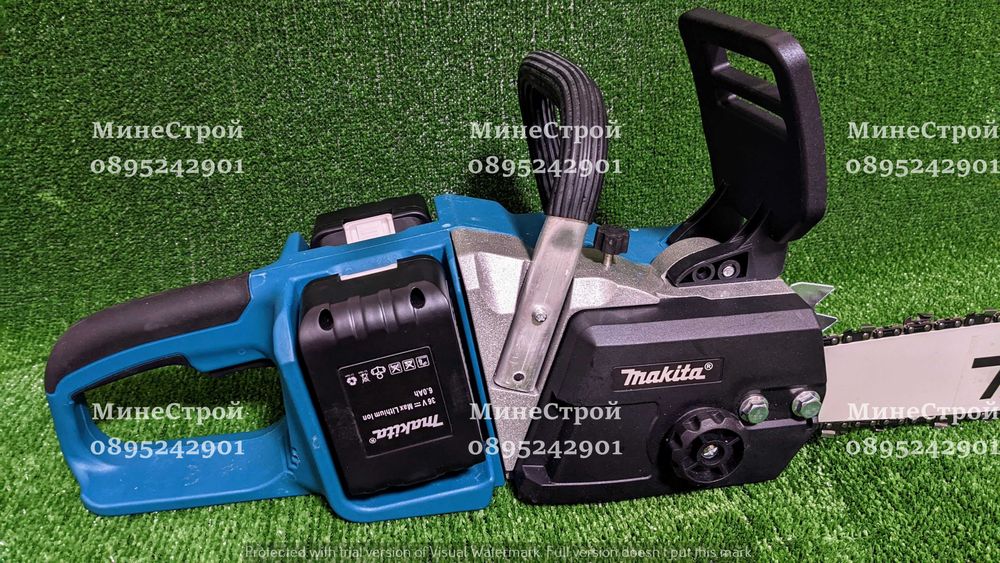 Акумулаторна Резачка за Дърва 36V MAKITA Верижен трион Макита 40см.