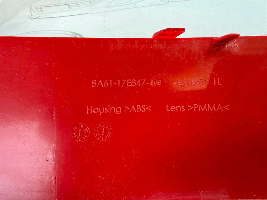 Set Lămpi Ceață Spate Stânga + Dreapta Ford Fiesta MK7 2012 / 2008-2017 / Cod OEM 8A61-17E847-AB (5C2)