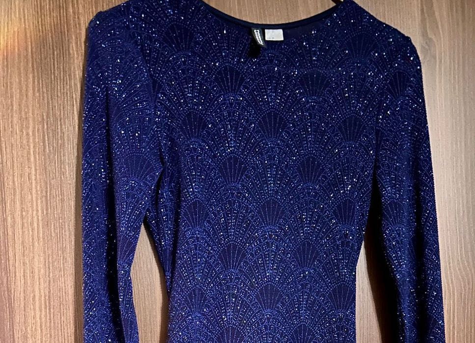 H&M блестяща официална рокля