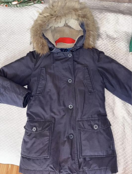 Дамско яке с естествен пух