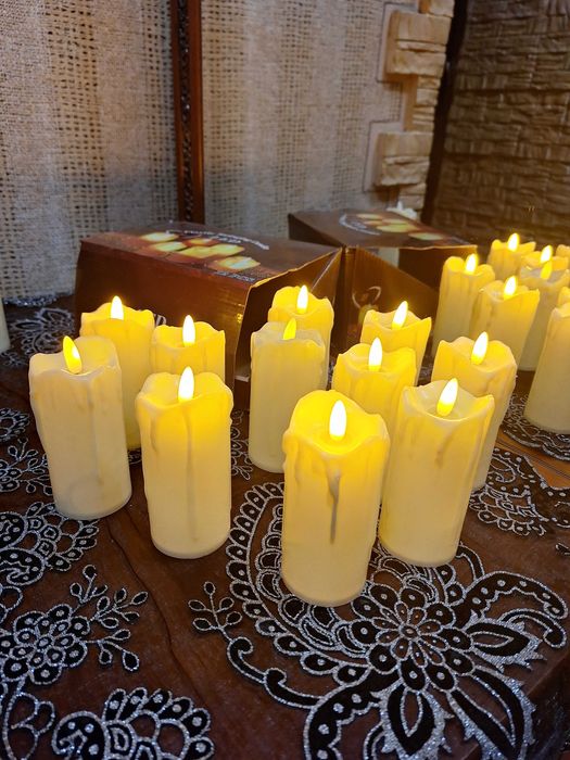 Новые электронные свечи большие 12 см