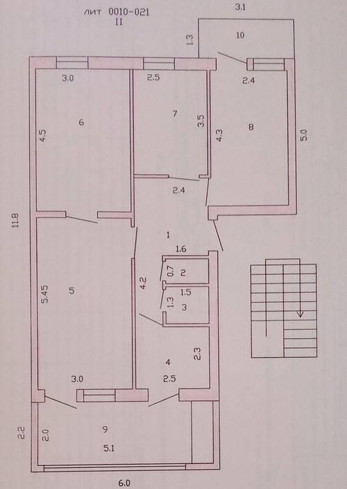 Продается или меняется квартира в кирпичном доме в Нурафшане.