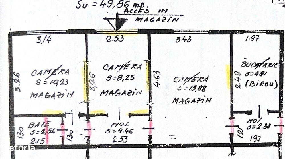 Spatiu comercial/birou, 48.61 mp, zona Micro III - Turda