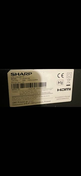 Телевизор Sharp 24 инча