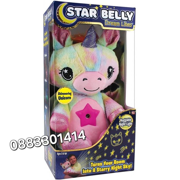 Прожектор Еднорог с мелодии Бял шум Звездно небе Проектор