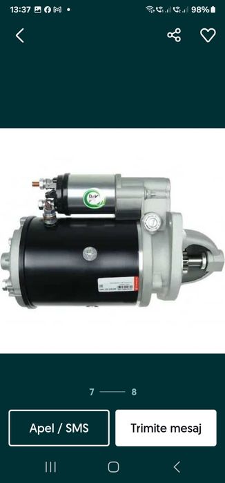 Electromotor pentru tractoare Ford. 

Compatibil cu urmatoarele modele