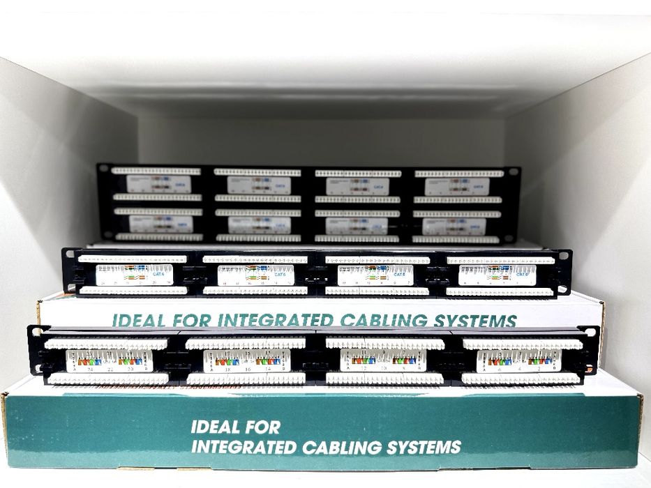 Патчьпанель, Patchpanel CAT 5E, CAT6, 24-48 port