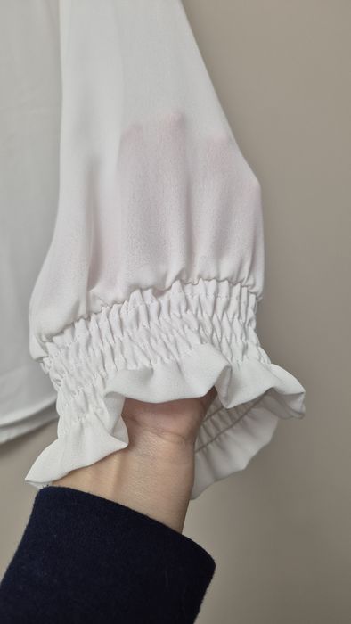 Bluză office cu guler cu fluturași