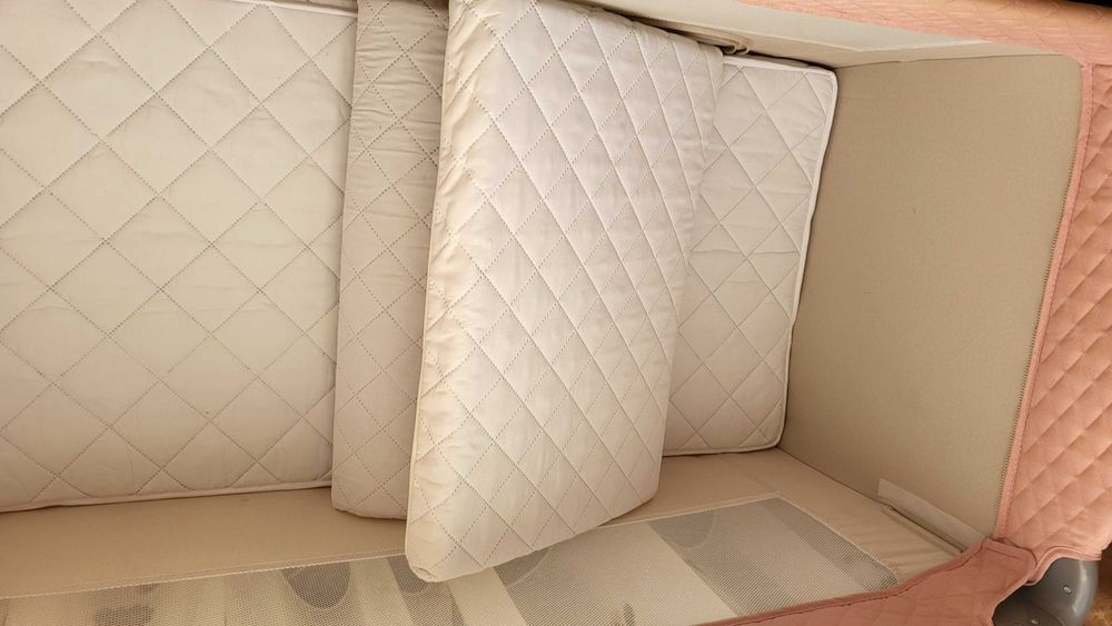 Vand patut roz pliabil + 2 saltele