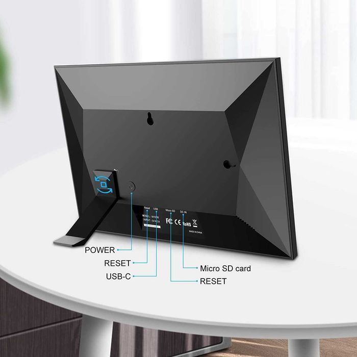 Смарт дигитална рамка 10.1 инча WiFi и тъчскрийн споделяне от телефон