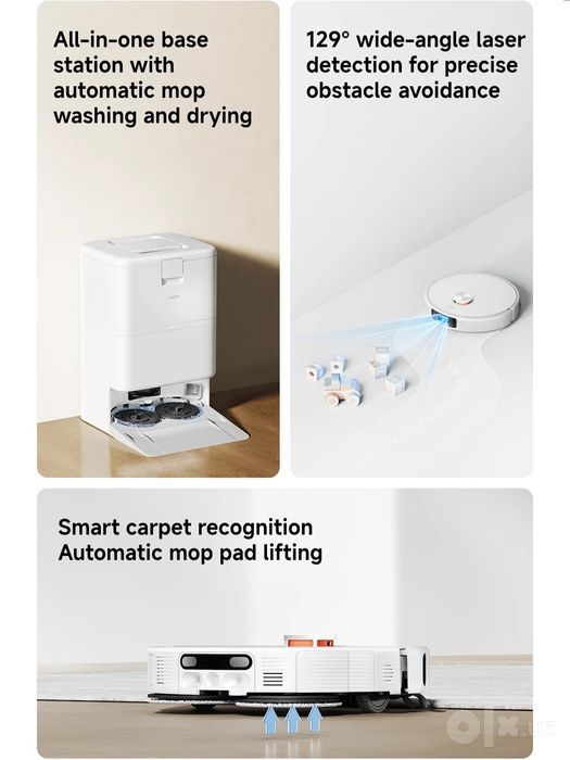 Робот-пылесос, Xiaomi Robot Vacuum H50 Pro  New Super Skidka+Garantiya