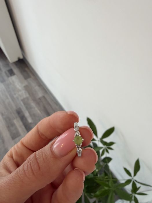 Inel aur cu peridot  14k