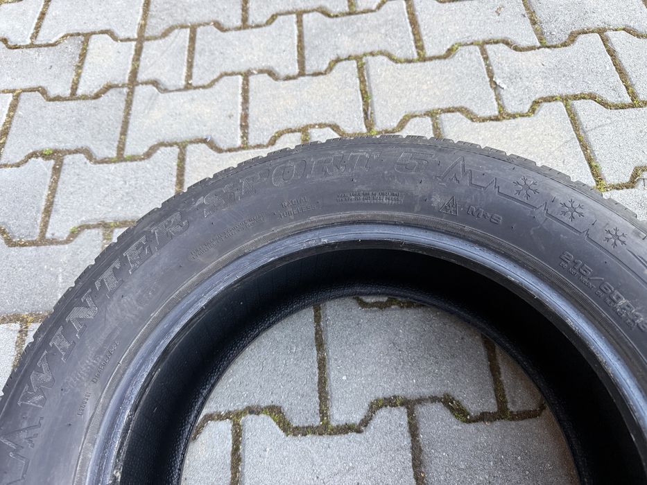 4бр. КАТО НОВИ Зимни Гуми С Борд 215/60R/16 -DUNLOP- DOT:3421 *7.7мм+6.4мм*