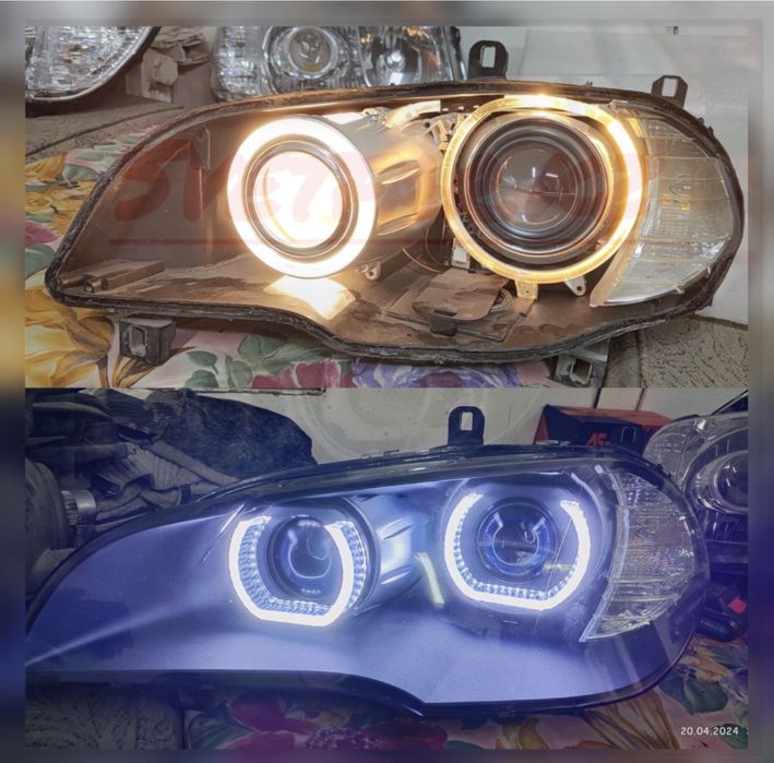 Би лед Bi led тюнинг фар полировка фар