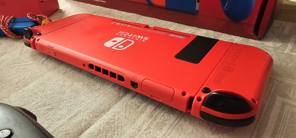 Nintendo Switch V2 - Mario Red & Blue (SPECIAL EDITION) +128GB карта