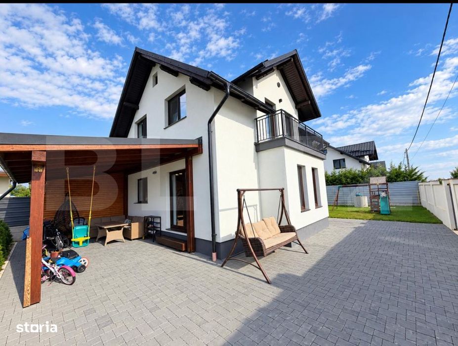 Casa moderna, cartier privat, 110 mp , 300 mp teren, Lisaura