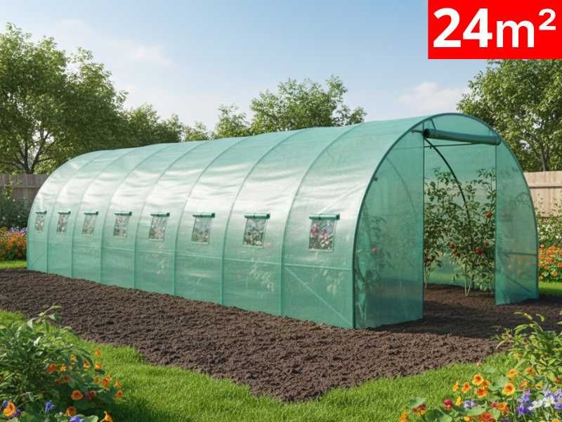 Оранжерии от армиран полиетилен и метална конструкция 10, 13.5 18 24кв