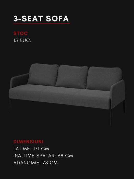 Inchiriez - Mese Standing/Cocktail, Canapele, Mese lounge, Bar mobil, Garderoba, Lumini, Umbrele, Drapaj, Ustensile - Logistica + Mobilier Evenimente