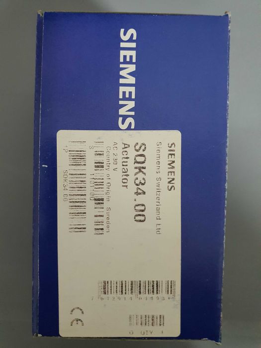 Actuator SQK 34.00 cu VALVA motorizata VBI 31.40 de la Siemens