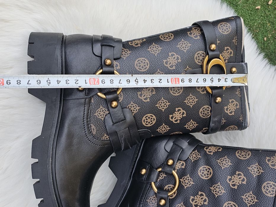 Guess оригинални дамски ботуши челси естествена кожа