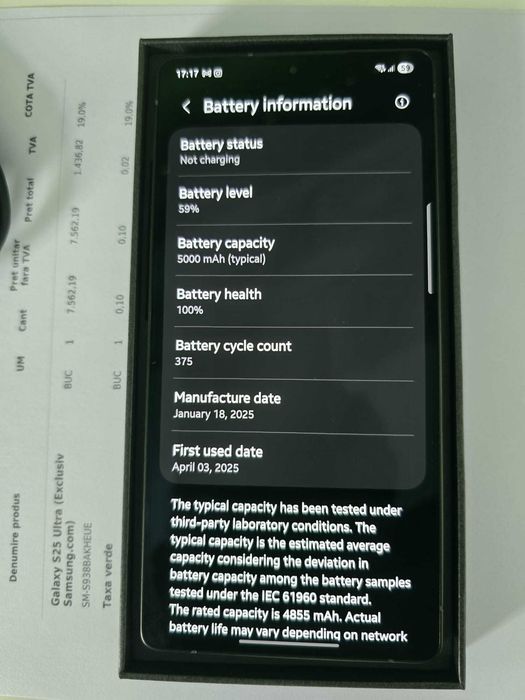 Samsung Galaxy S25 Ultra 1TB, garantie 2027, 5 huse