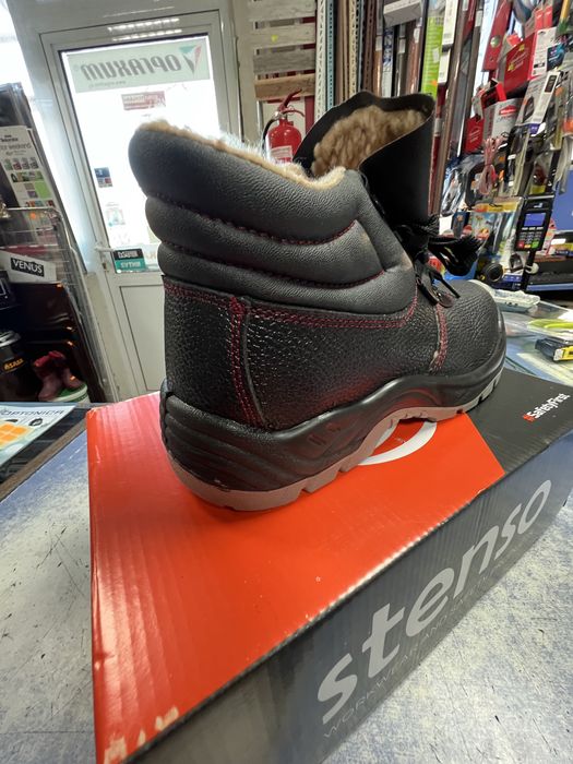 Работни обувки кожени с вълна . Зимни боти всички номера