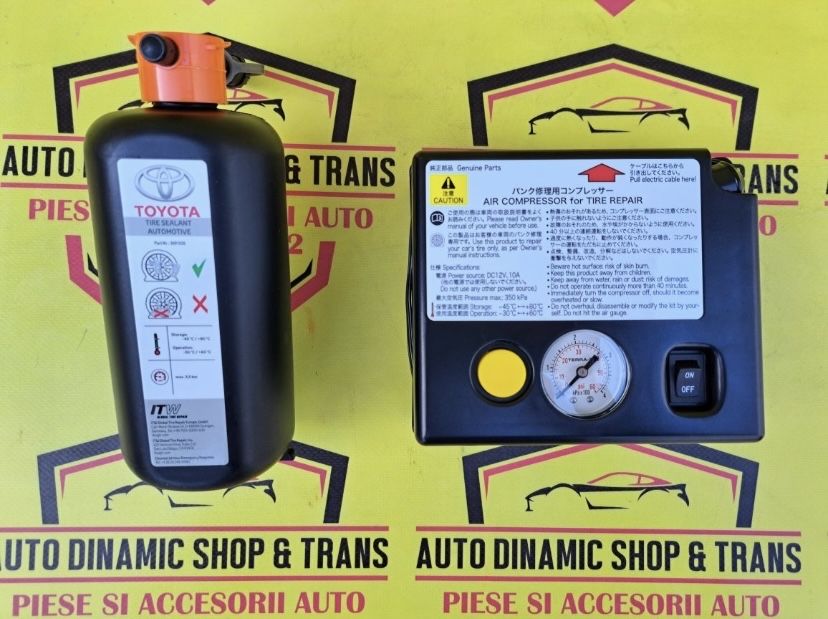 Compresor auto umflat roti kit pana original Toyota 120w