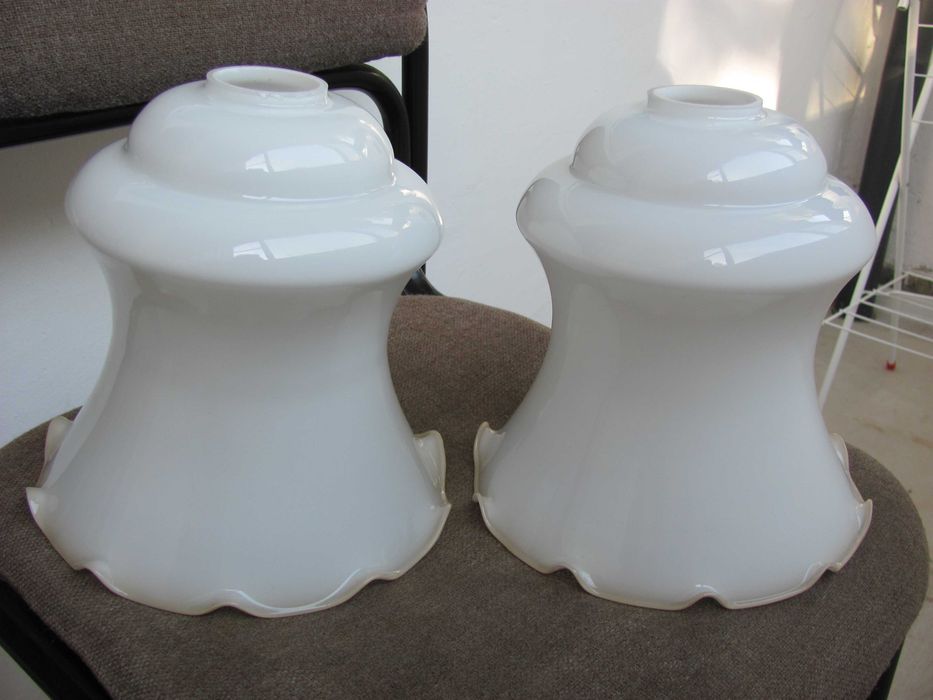 2 броя еднакви стъкла за 2 единични абажура